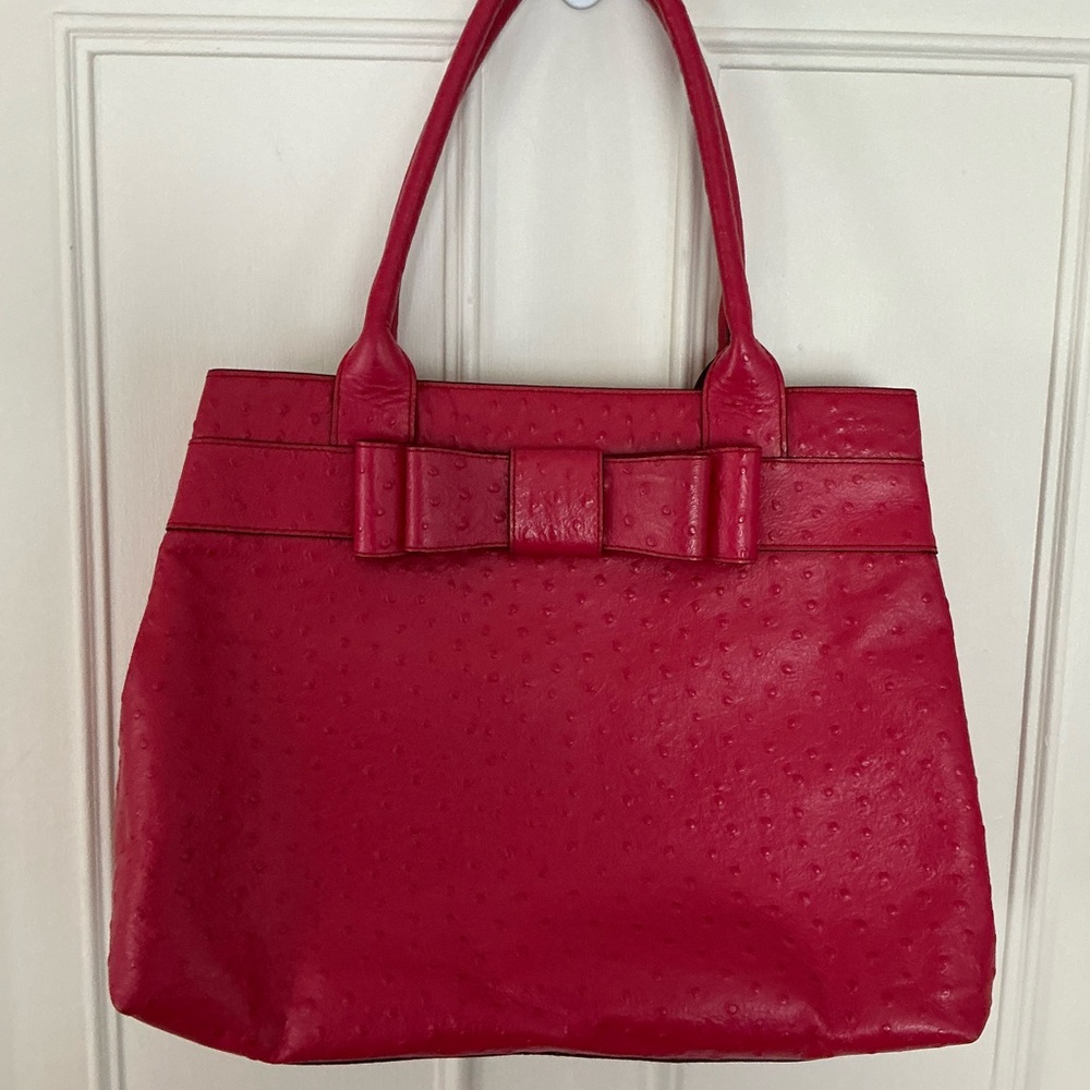 Kate Spade Vibrant Red Tote with Bow